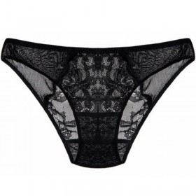 100% SILK basic women PANTIES high quality black white Lace Sexy ladies lingerie calcinha briefs underwear calzoncillos